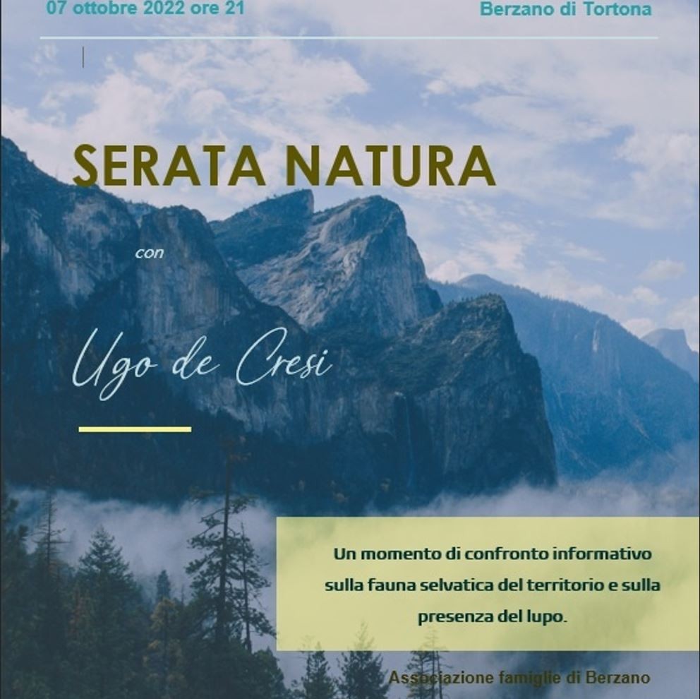 SERATA NATURA CON UGO DE CRESI | Events | Alexala