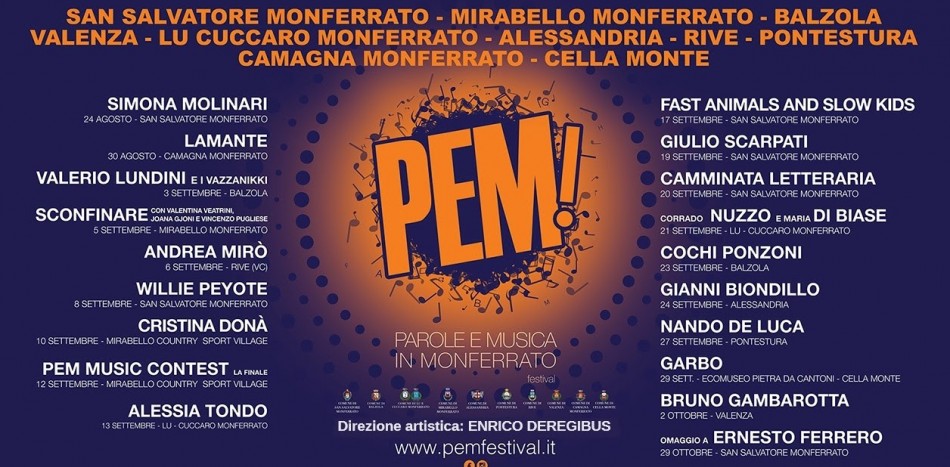 PeM! Festival - Parole e Musica in Monferrato 2024